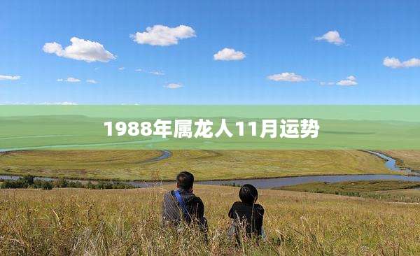 1988年属龙人11月运势