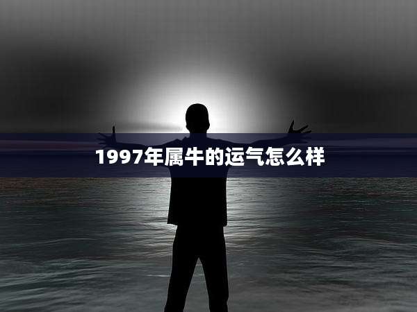 1997年属牛的运气怎么样