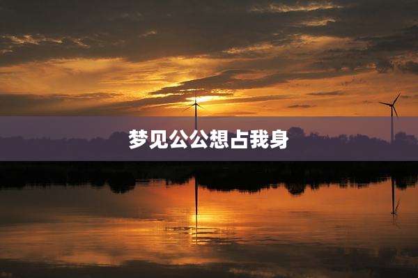 梦见公公想占我身