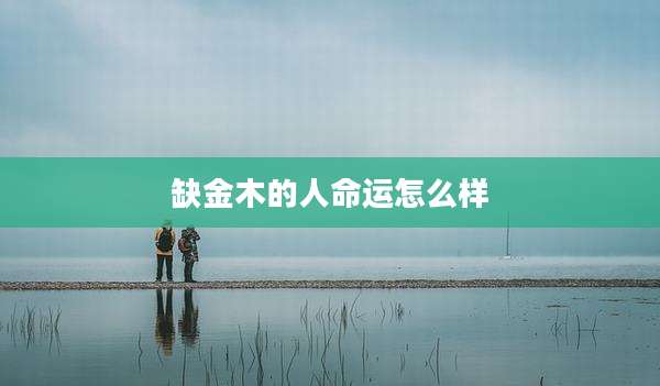 缺金木的人命运怎么样
