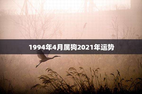 1994年4月属狗2021年运势
