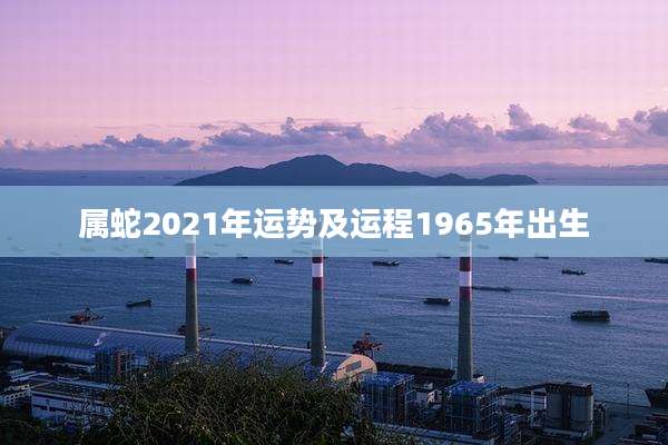 属蛇2021年运势及运程1965年出生