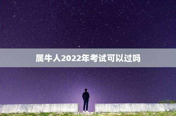 属牛人2022年考试可以过吗