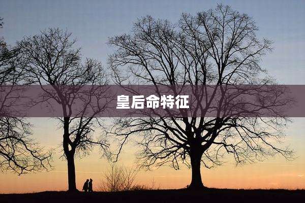 皇后命特征