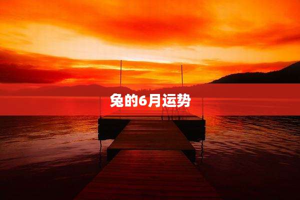 兔的6月运势