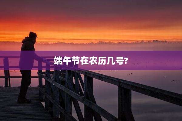 端午节在农历几号?