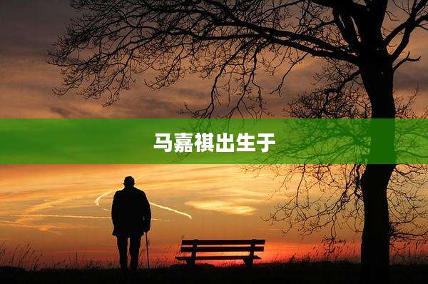 马嘉祺出生于