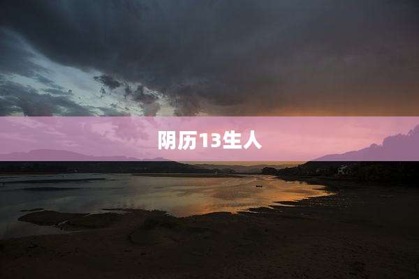 阴历13生人