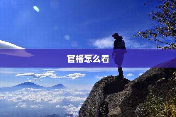 官格怎么看