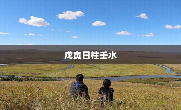 戊寅日柱壬水