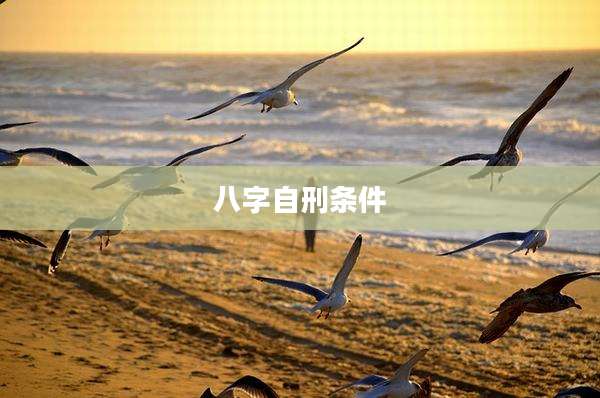 八字自刑条件