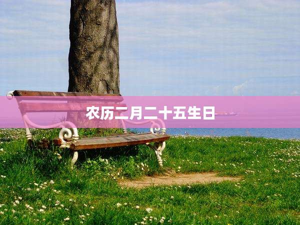 农历二月二十五生日