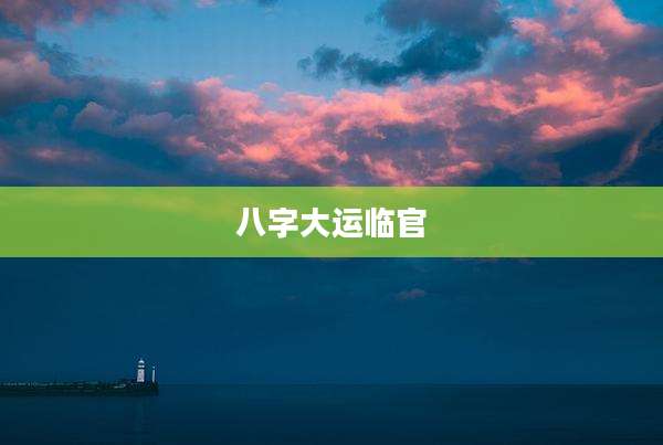 八字大运临官
