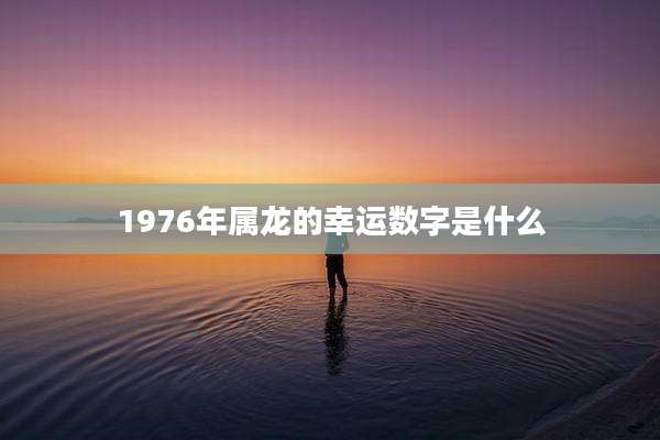 1976年属龙的幸运数字是什么