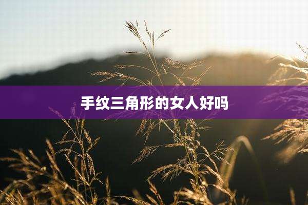 手纹三角形的女人好吗