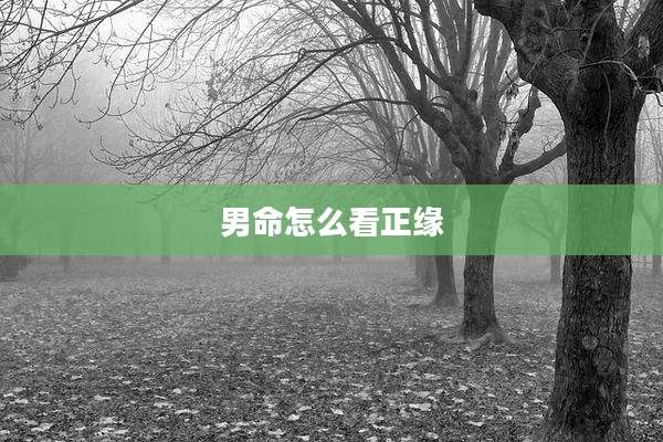 男命怎么看正缘
