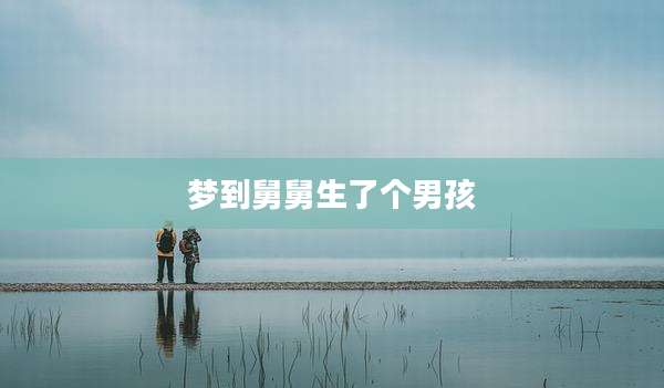 梦到舅舅生了个男孩