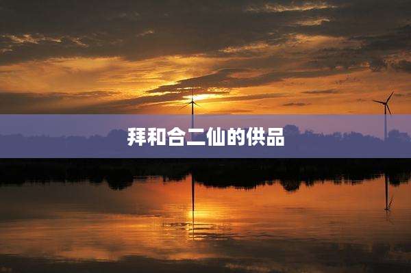 拜和合二仙的供品