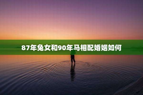 87年兔女和90年马相配婚姻如何