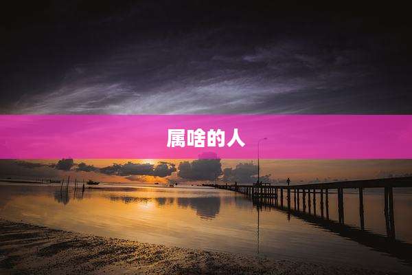 属啥的人
