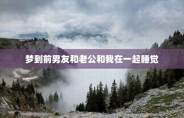 梦到前男友和老公和我在一起睡觉