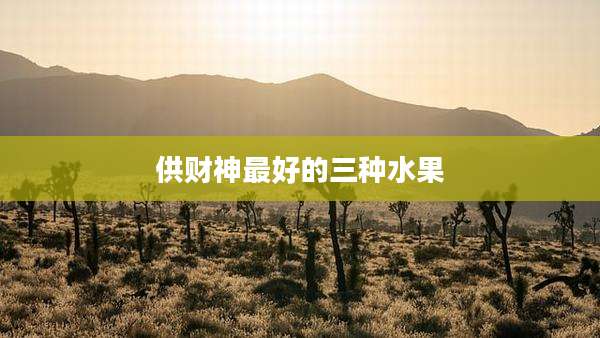 供财神最好的三种水果