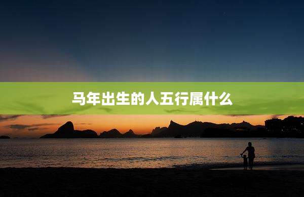 马年出生的人五行属什么