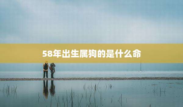 58年出生属狗的是什么命
