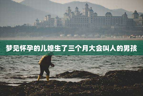 梦见怀孕的儿媳生了三个月大会叫人的男孩