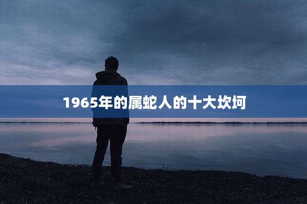 1965年的属蛇人的十大坎坷