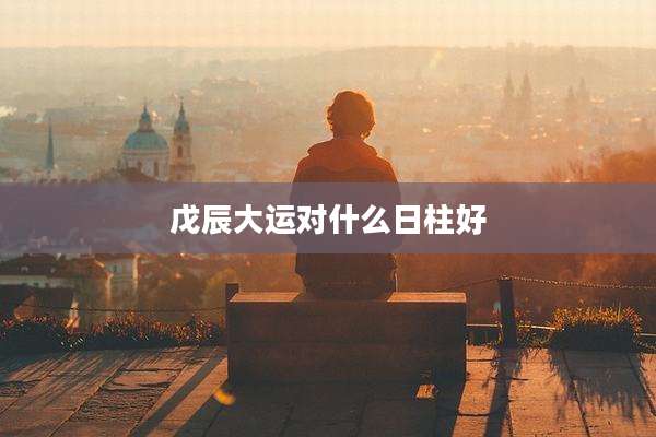 戊辰大运对什么日柱好