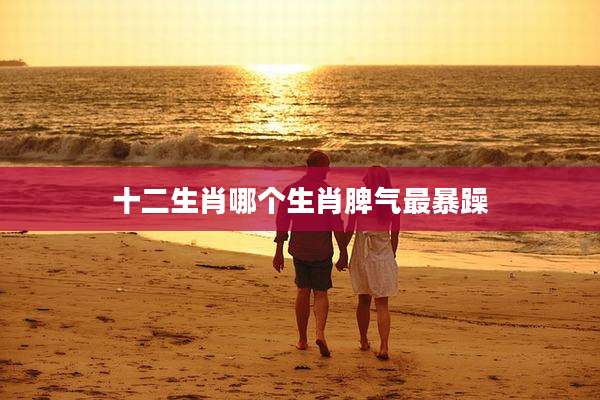 十二生肖哪个生肖脾气最暴躁