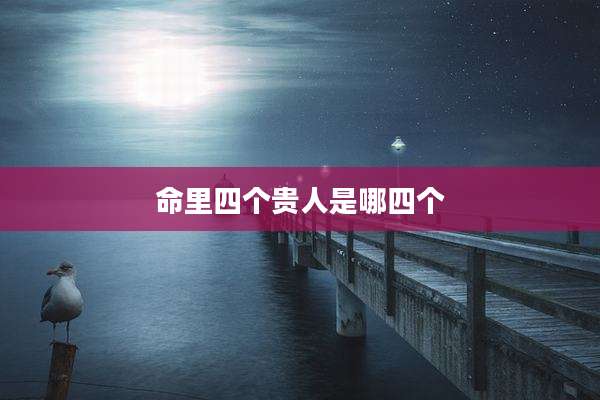 命里四个贵人是哪四个