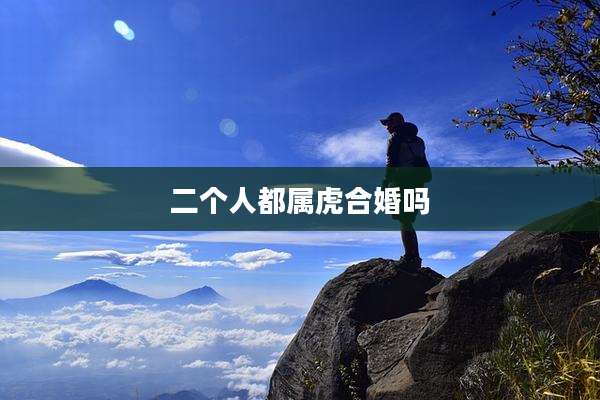 二个人都属虎合婚吗