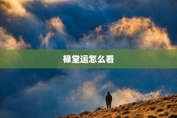 禄堂运怎么看