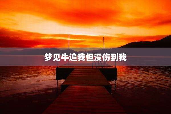 梦见牛追我但没伤到我