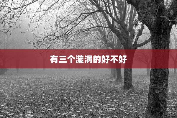 有三个漩涡的好不好