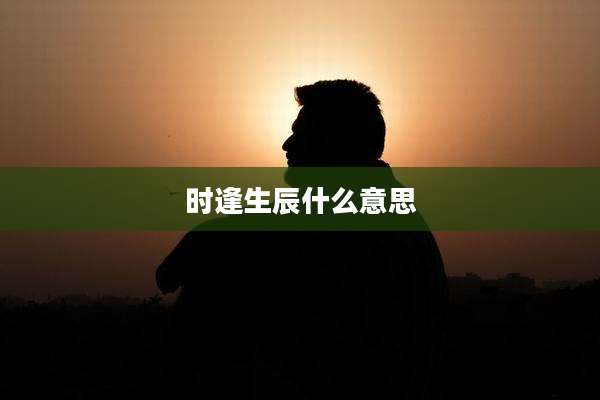 时逢生辰什么意思