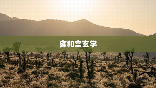 雍和宫玄学