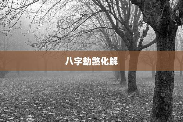 八字劫煞化解