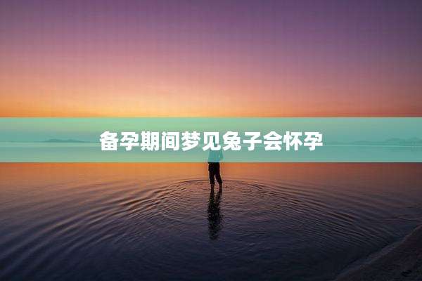 备孕期间梦见兔子会怀孕