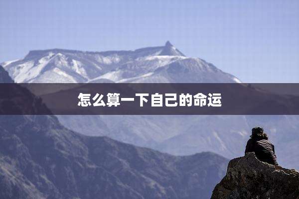 怎么算一下自己的命运