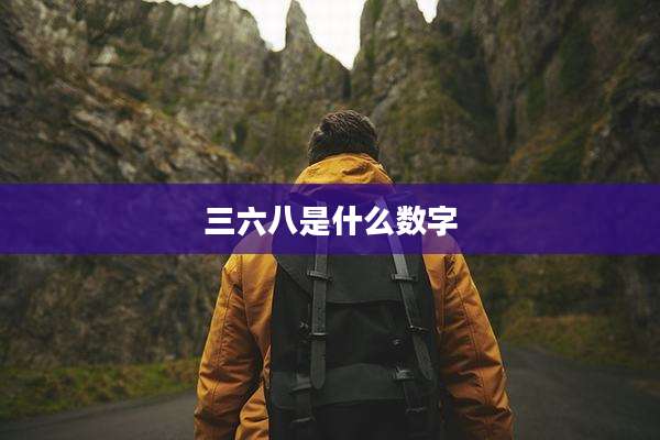 三六八是什么数字