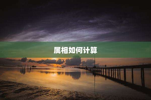 属相如何计算