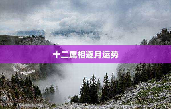 十二属相逐月运势