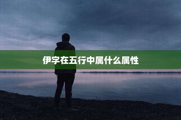 伊字在五行中属什么属性