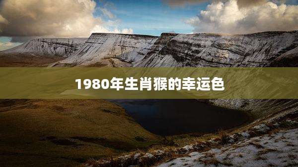 1980年生肖猴的幸运色