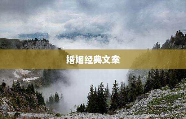 婚姻经典文案