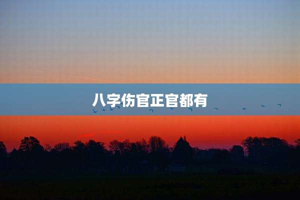 八字伤官正官都有