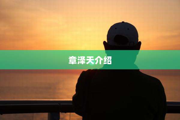 章泽天介绍